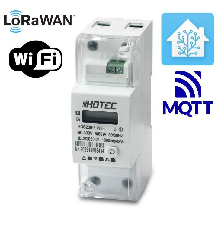 HDS238-2LR | jednofázový elektroměr WiFi + LoRaWAN